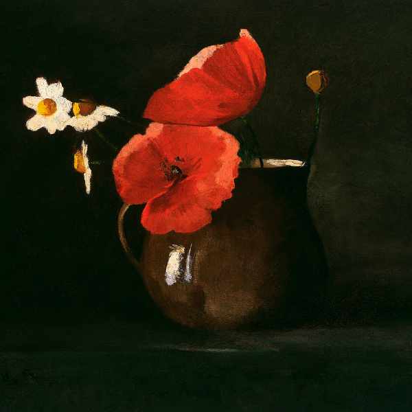POPPY BLOOMS & FRESH PEAR